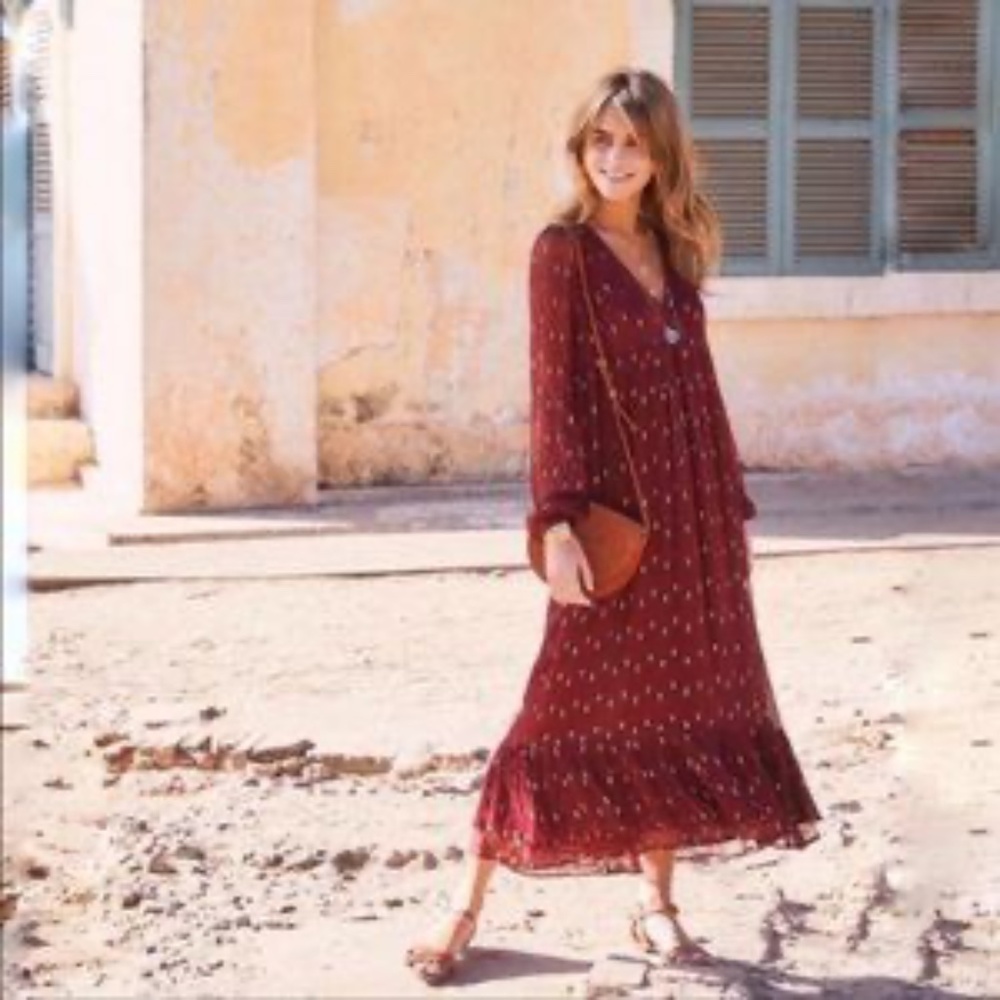 Sezane Robe Celeste - Picture 4 of 11